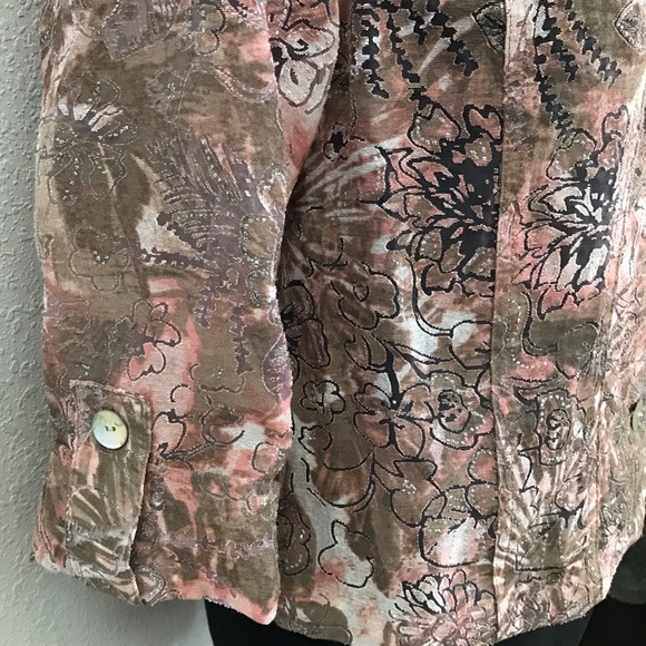 Ruby Rd. Sheer Printed Jacket - Picture 5 of 9